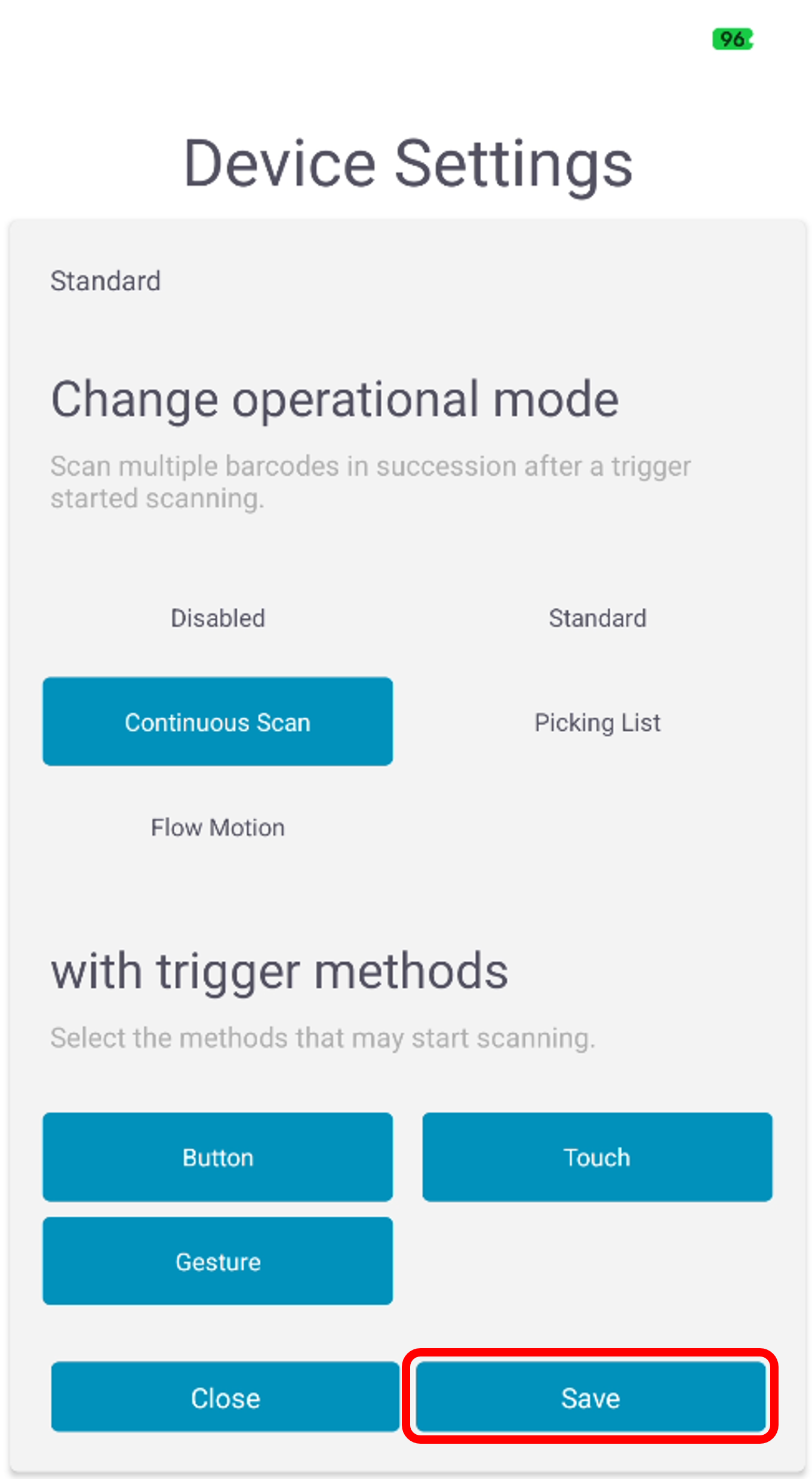 ChangeOperationalMode