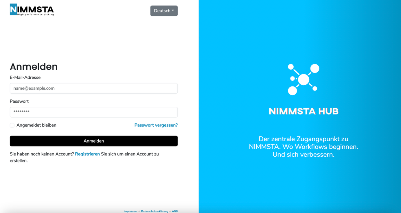 ProdCloud_Anmeldung