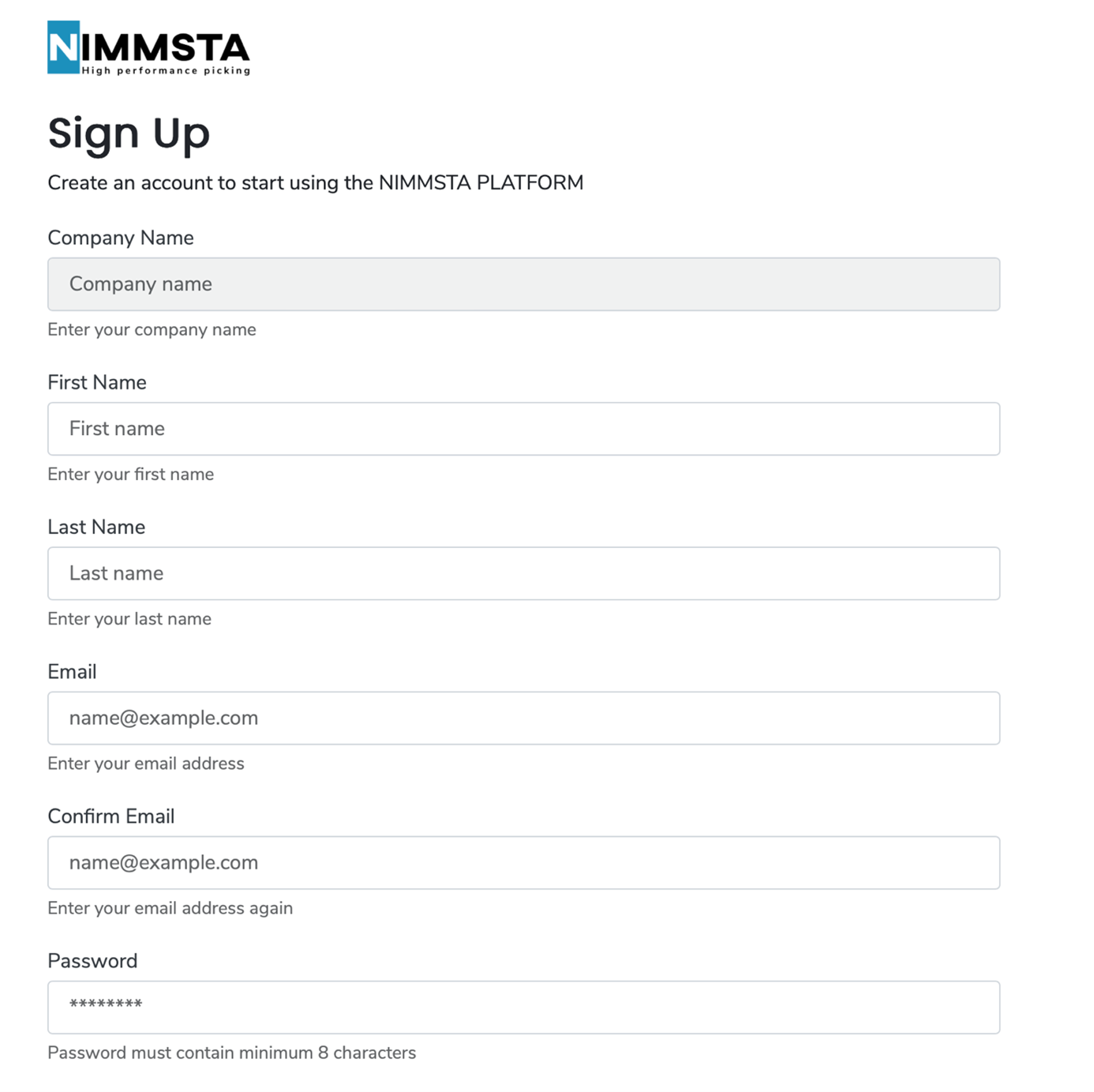 ProdCloud_Registrierung